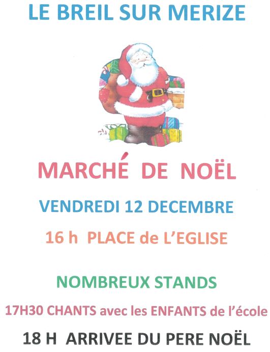 Marché de Noël - Le Breil sur Merize